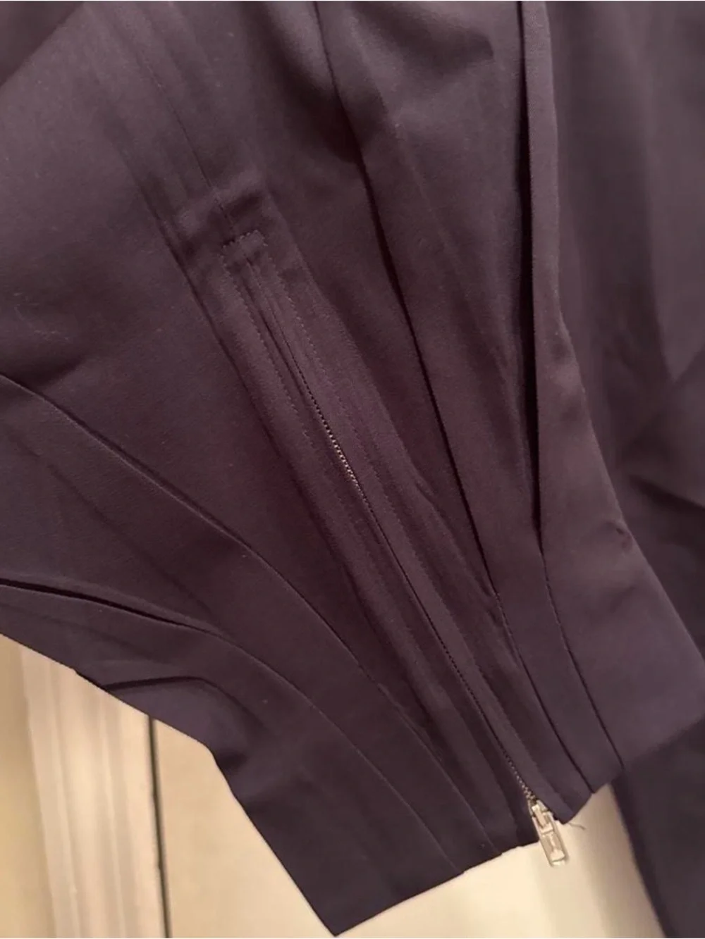 Tory Burch Navy Pleated Dress Pants